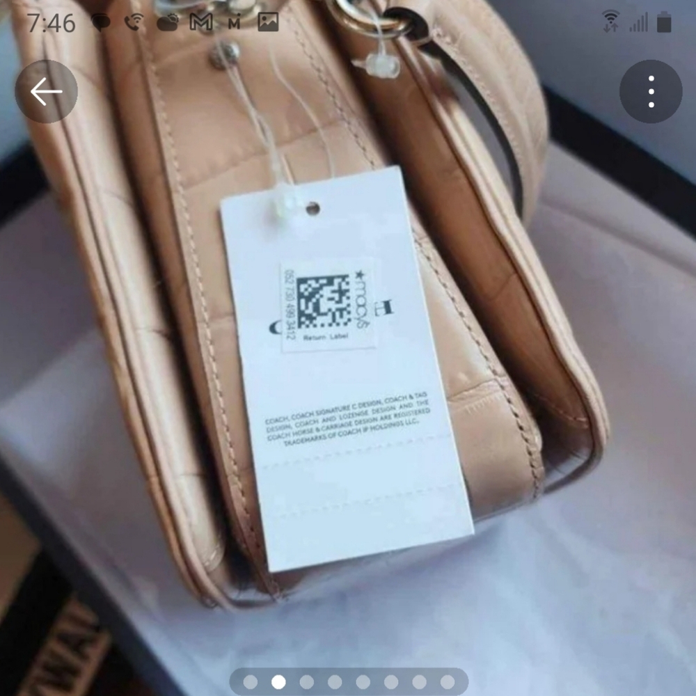 Cassie 19 Coach Croc Crc Embossed New with tag immaculate